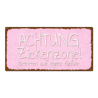 Türschild Zickenzone