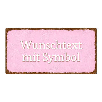 Schild mit Text