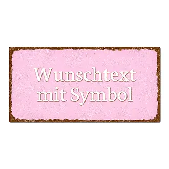 Schild mit Text