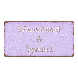 individuell gestaltetes Vintage Schild