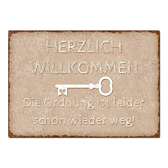 Türschild mit Spruch