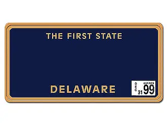 Dekoschild - Delaware - Größe: 30x15 cm