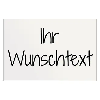 Dibondschild mit Wunschtext