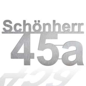 Edelstahlhausnummer