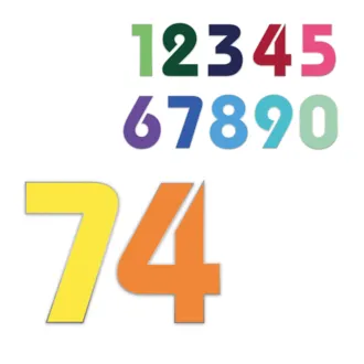 Farbige Edelstahl Hausnummern