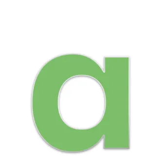 Farbige Edelstahl Hausnummer Buchstabe a