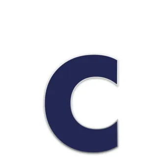 Farbige Edelstahl Hausnummer Buchstabe c