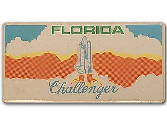 Florida-Boosterplate -Challenger- mit individuellem Wunschtext