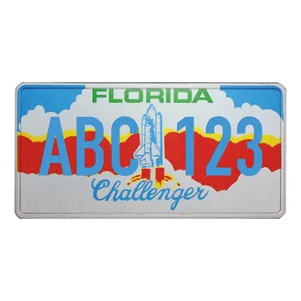 Florida-Boosterplate -Challenger- mit individuellem Wunschtext