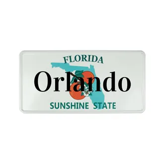 US Plate Florida mit Wunschtext