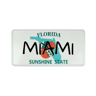 US Plate Florida mit Wunschtext