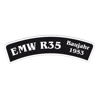 Gebogenes Motorradnummernschild für Präsentationszwecke - Look Neu