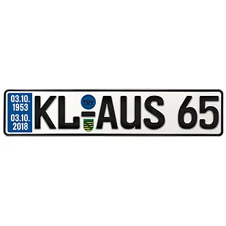 Schild zum 65. Geburtstag - Größe: 52 x 11 cm
