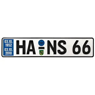 Schild zum 66. Geburtstag - Größe: 52 x 11 cm