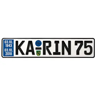Schild zum 75. Geburtstag - Größe: 52 x 11 cm
