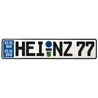 Schild zum 77. Geburtstag - Größe: 52 x 11 cm