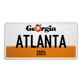 Georgia-Boosterplate mit individuellem Wunschtext