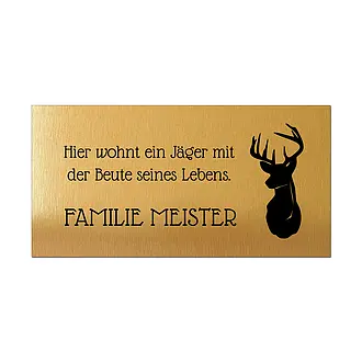 Türschild für Jäger