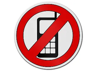 Blechschild - Handy verboten