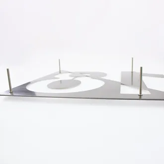 Hausnummer aus Edelstahl - Design Triangle 