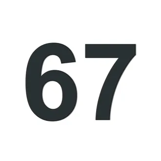 Hausnummer aus Edelstahl