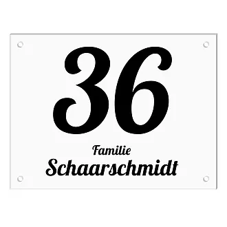 Hausnummernschild aus Acryl