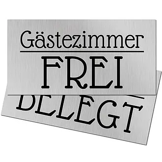 Schild Gästezimmer frei oder belegt