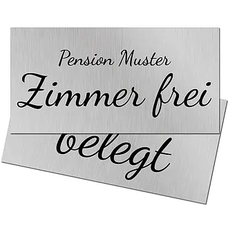 Schild Zimmer frei oder belegt