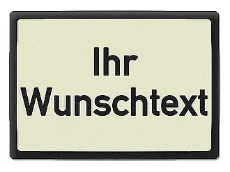 Oldtimerschild mit Wunschtext neu