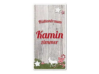 Dekoschild Kaminzimmer