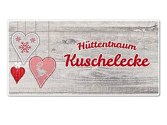 Hüttentraum Dekoschild Kuschelecke