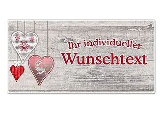 Dekoschild für einen individuellen Wunschtext