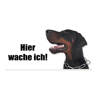 Hundewarnschild Dobermann