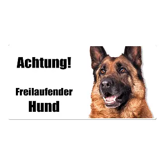 Hundewarnschild Schäferhund