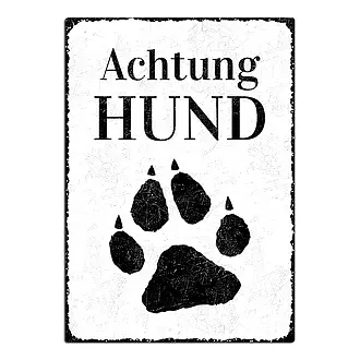 Hundwarnschild - Achtung Hund