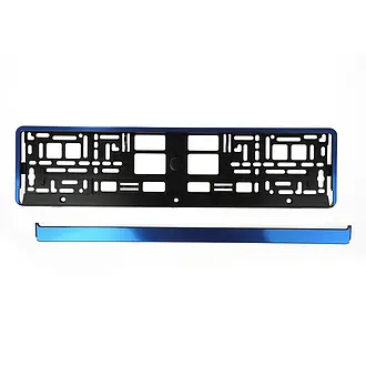 Kennzeichenhalter Blue Butlerfinish | pro Stück