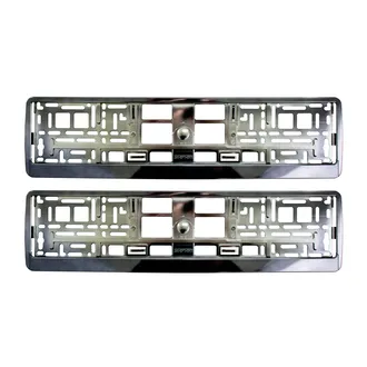 Kennzeichenhalter im anthrazitfarbenen Chromlook