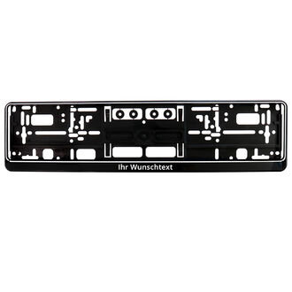 Kennzeichenhalter Mit Werbung Schwarz Weiss Grosse 52 Cm 1 Stuck Schilder Online Kaufen
