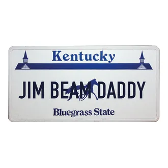 Kentucky-Boosterplate -Bluegrass State- mit individuellem Wunschtext