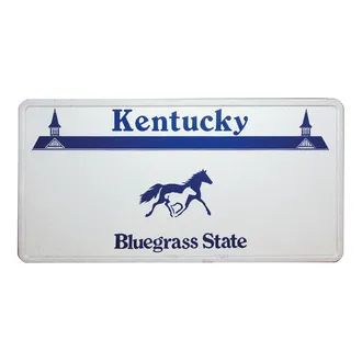 Kentucky-Boosterplate -Bluegrass State- mit individuellem Wunschtext