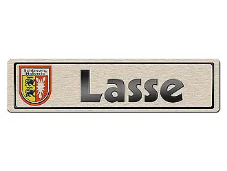 Namensschild mit Landeswappen Schleswig Holstein