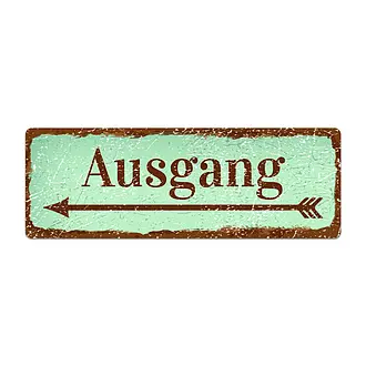 Schild im Vintage Design 