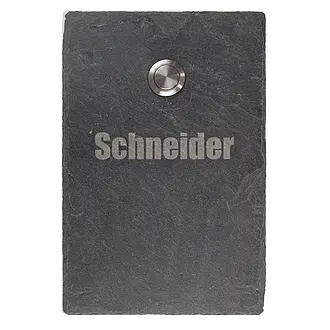 Klingel aus Schiefer 15 x 10 cm - Design Minimal 