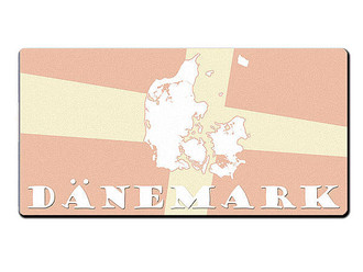 Dekoschild Dänemark