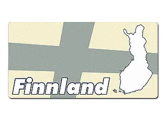 Dekoschild Finnland