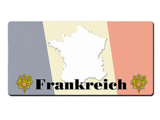 Dekoschild Frankreich