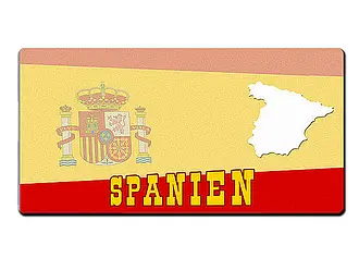 Dekoschild Spanien