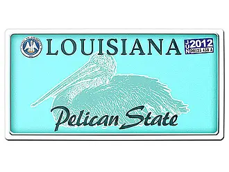 Louisiana USA Deko Kfz-Kennzeichen