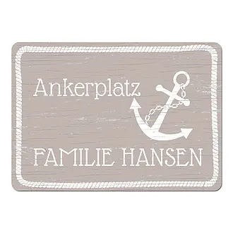 Türschild im maritimen Look