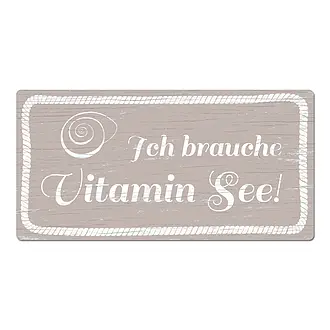 Schild Vitamin See